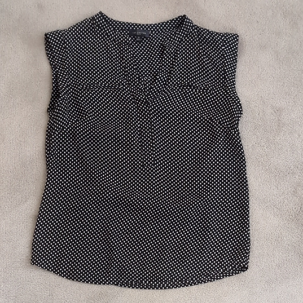The Limited Black and White Dotted Blouse